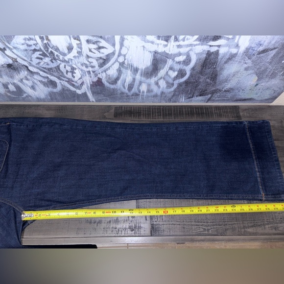 Wyse Navy Embroidered Jeans SZ 4​ - Picture 5 of 9